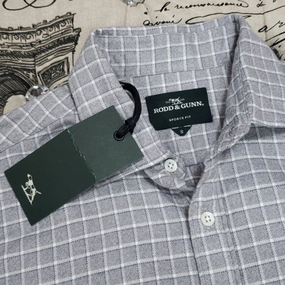 Rodd & Gunn Burswood Sports Fit Check Cotton Button-Down Shirt - Picture 4 of 6